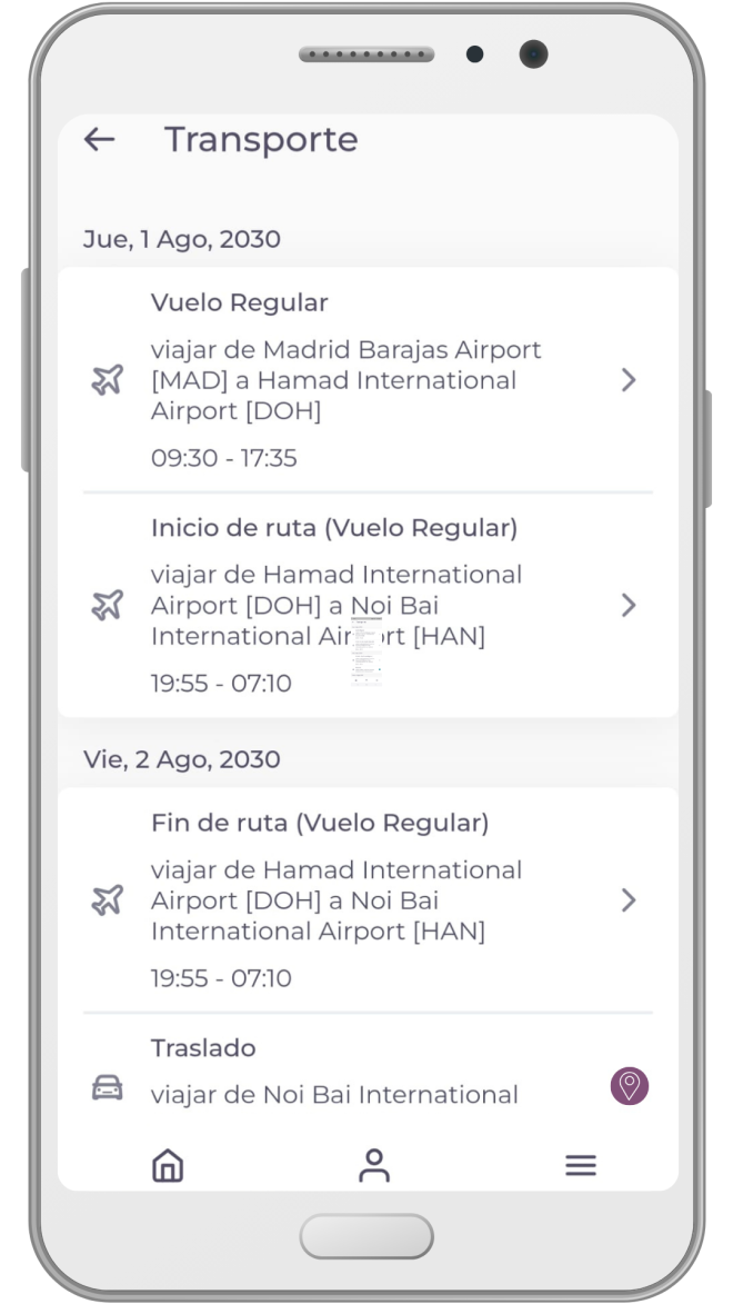 Transportes del Viaje