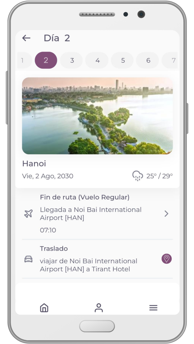 Información de Servicios x día
